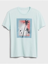 ◆SATUR◆ Banana Tree Graphic Short Sleeve T-Shirt Peach Cor MUSINSA | SATUR Banana Tree Graphic Short-sleeved T-shirt