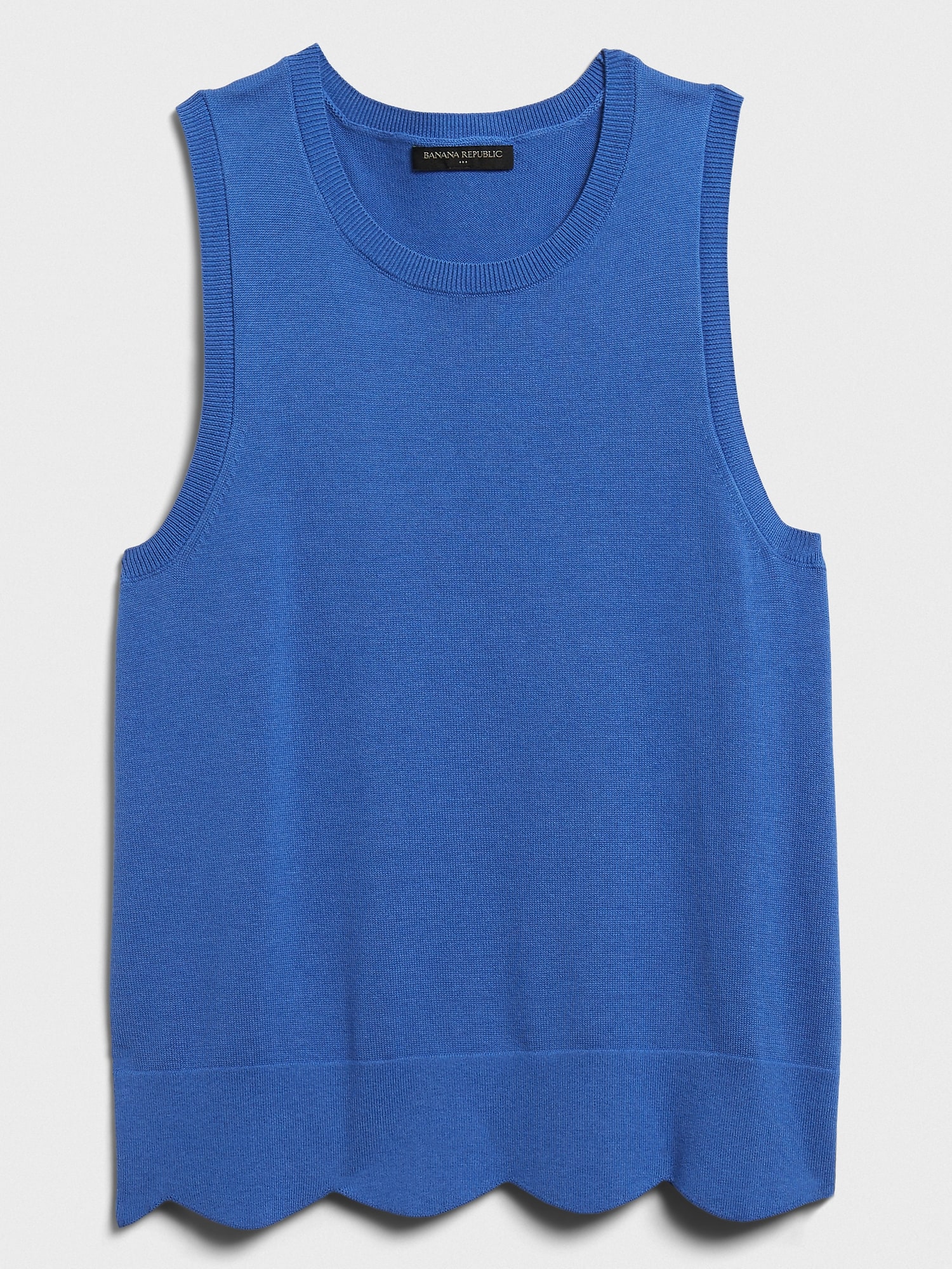 Scallop Hem Sweater Tank Banana Republic Factory