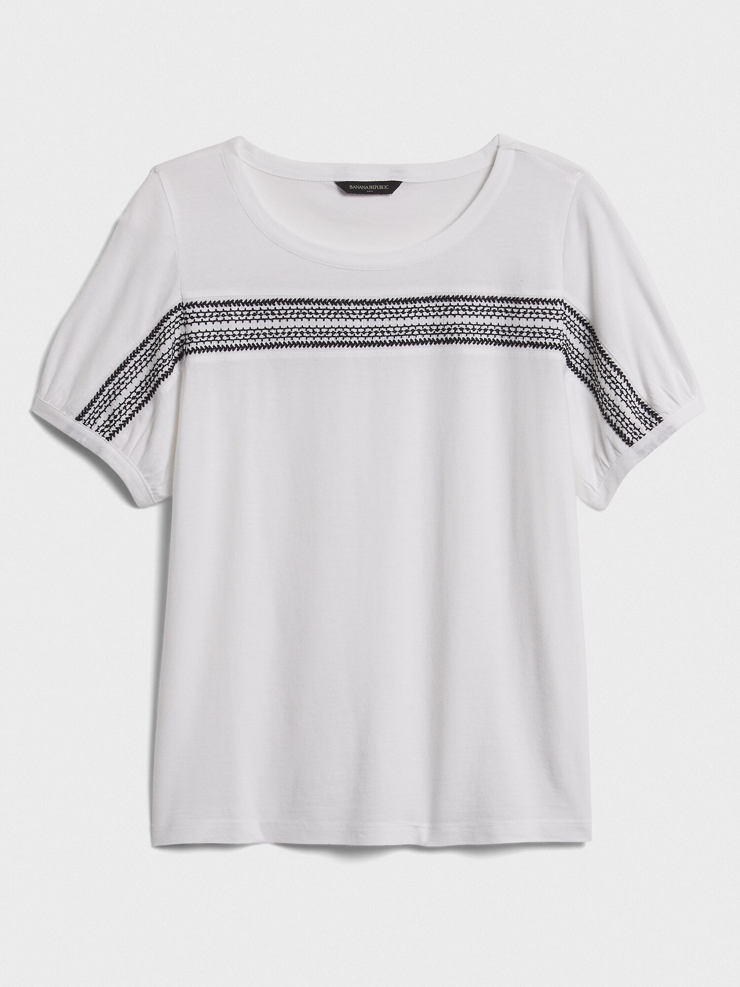 Embroidered Crew-Neck T-Shirt