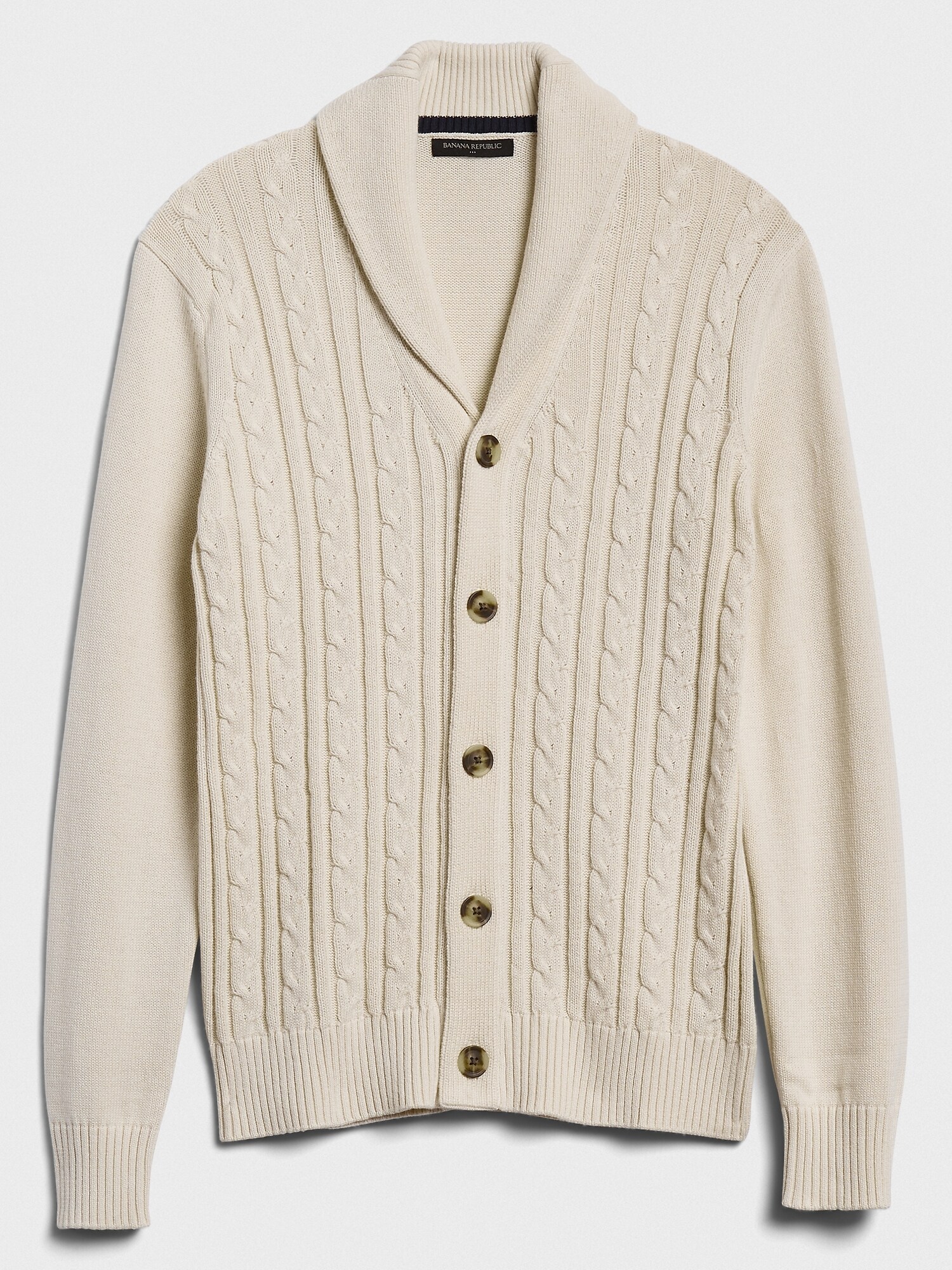 Cable Shawl Cardigan Sweater
