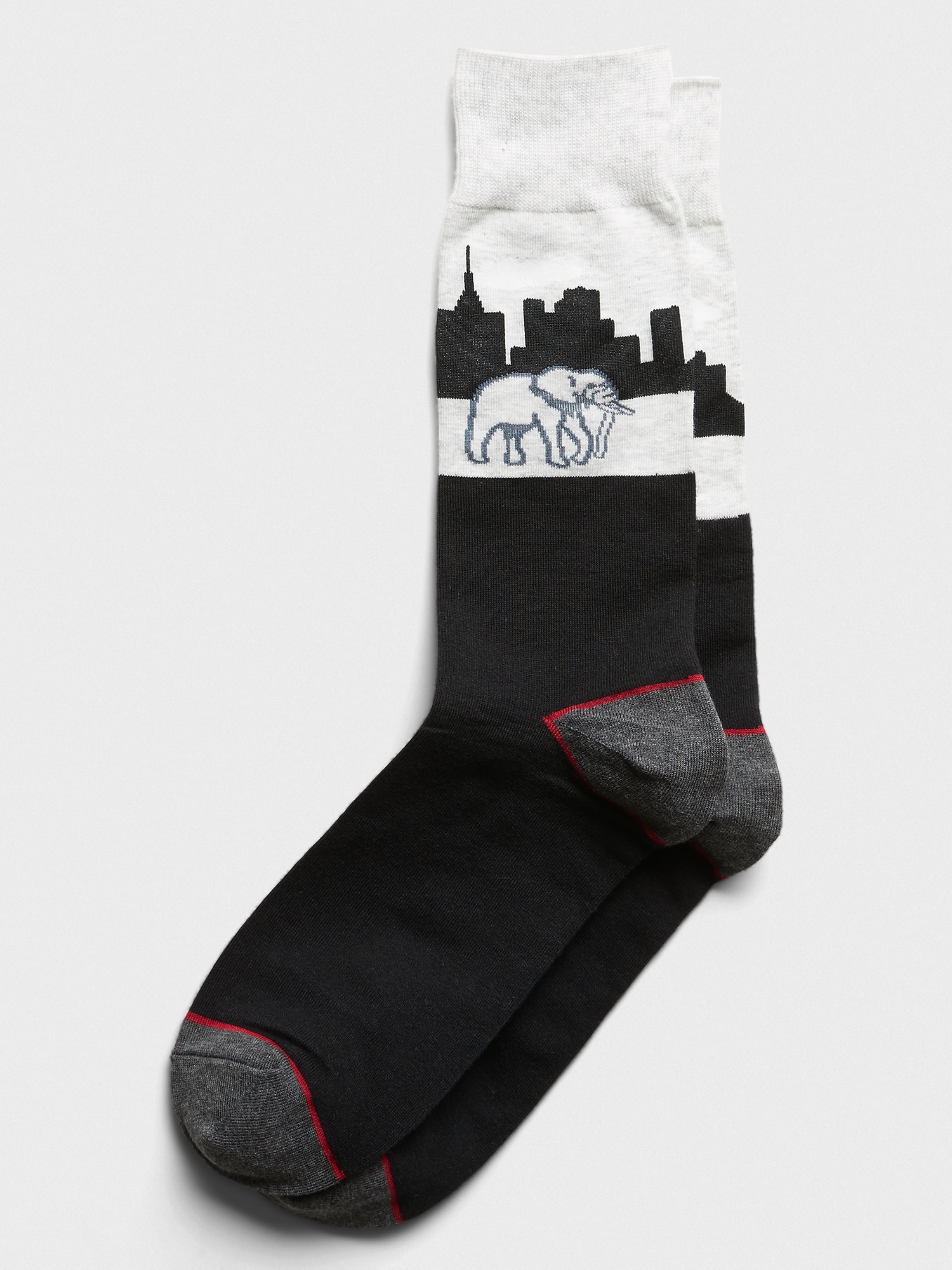 Skyline Print Socks