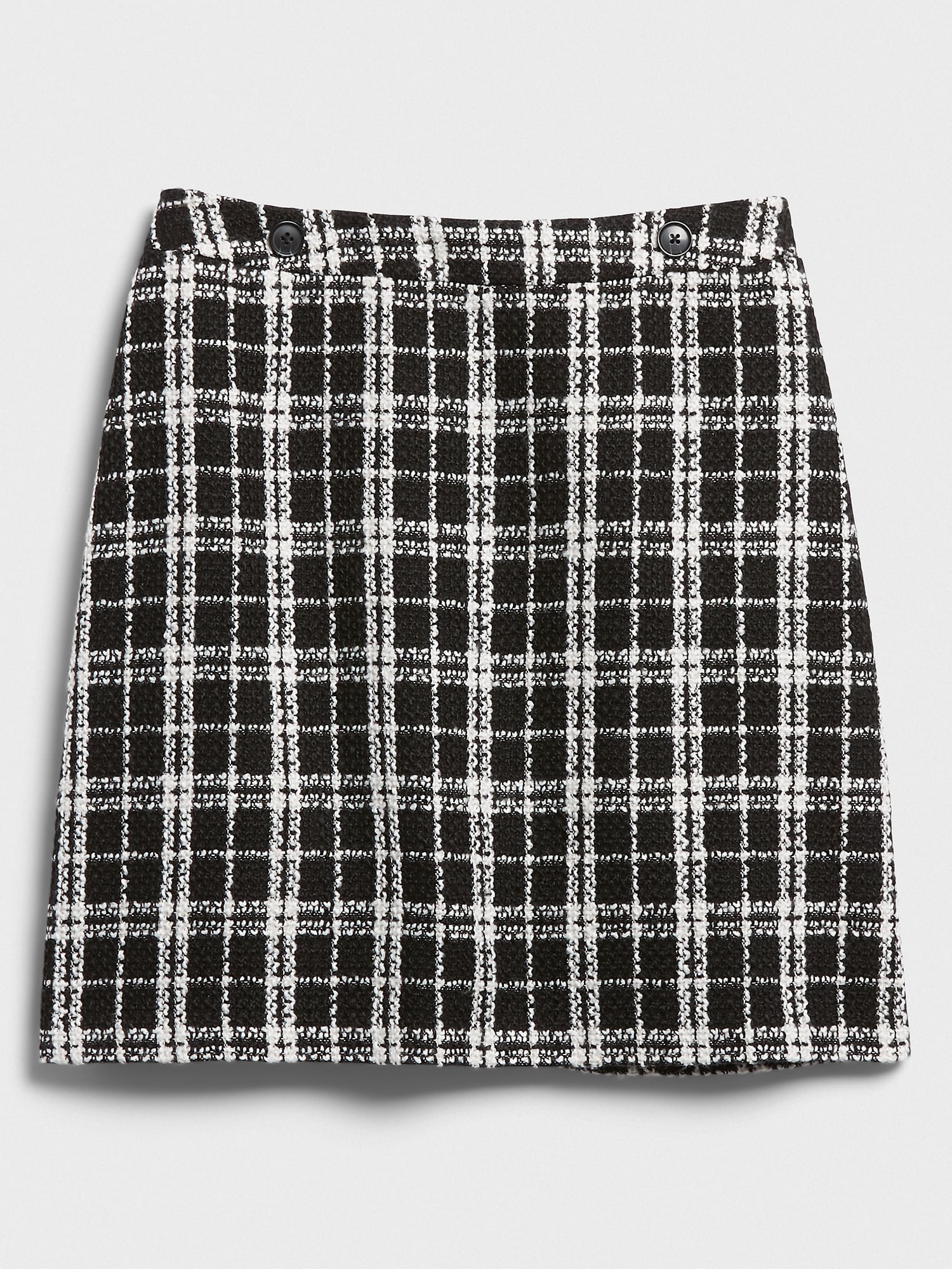 Boucle Plaid Skirt