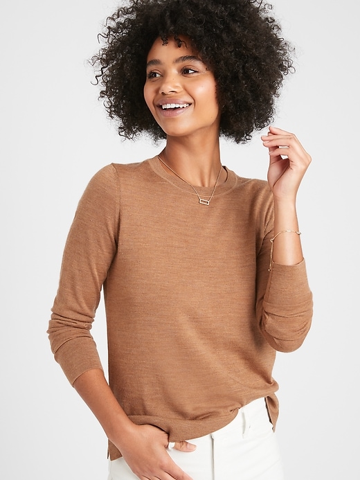 Merino Wool Crew Neck Sweater