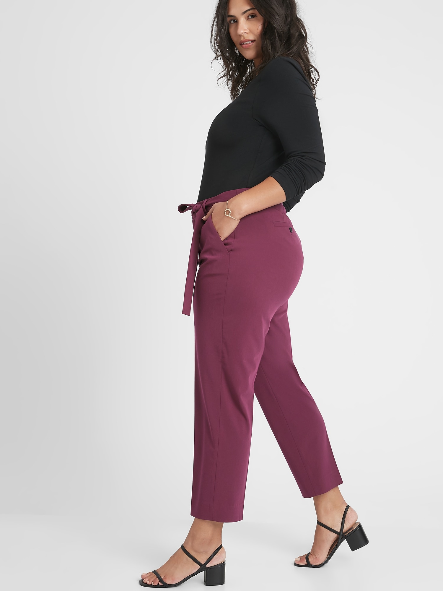 Curvy Avery Tailored Ankle Pant