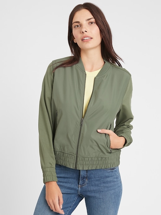 Bomber Knit Jacket | Banana Republic Factory