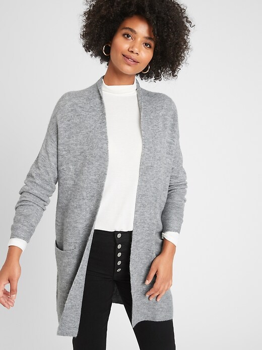 Petite open front clearance cardigan