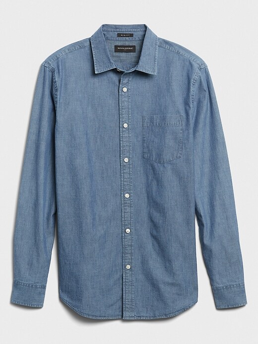 banana republic mens denim shirt