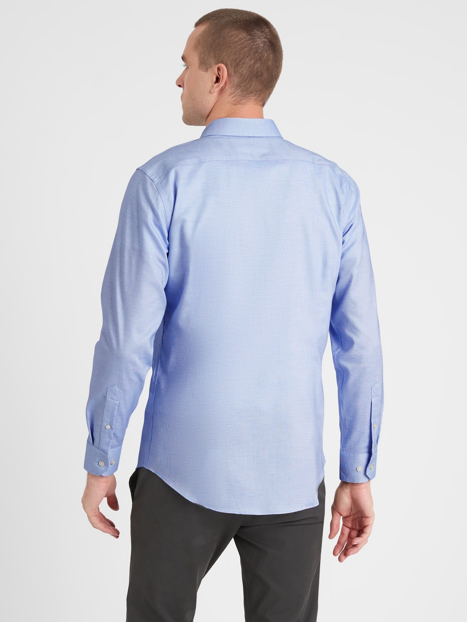 Slim-Fit Non-Iron Blue Shirt