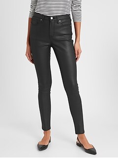coated skinny jeans petite