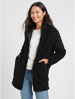 petite sherpa pullover