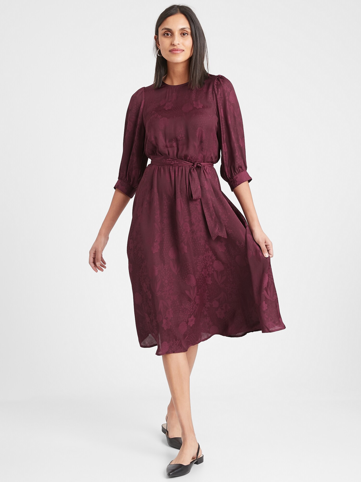 Balloon sleeve dress banana republic clearance