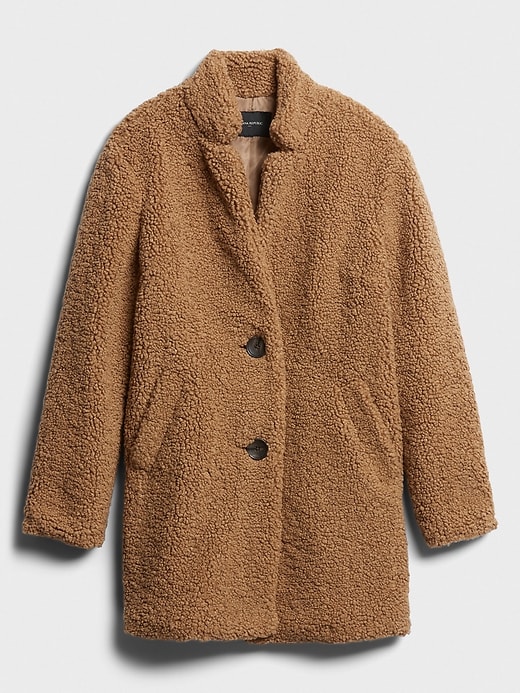 banana republic teddy coat