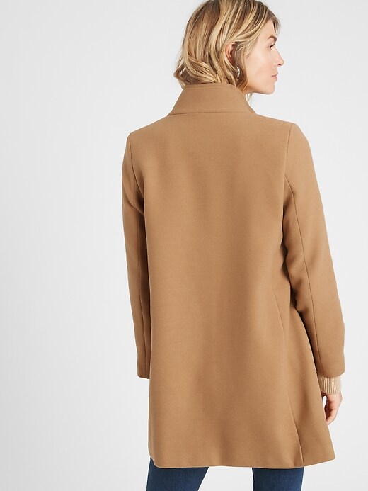 Camel coat funnel neck on sale