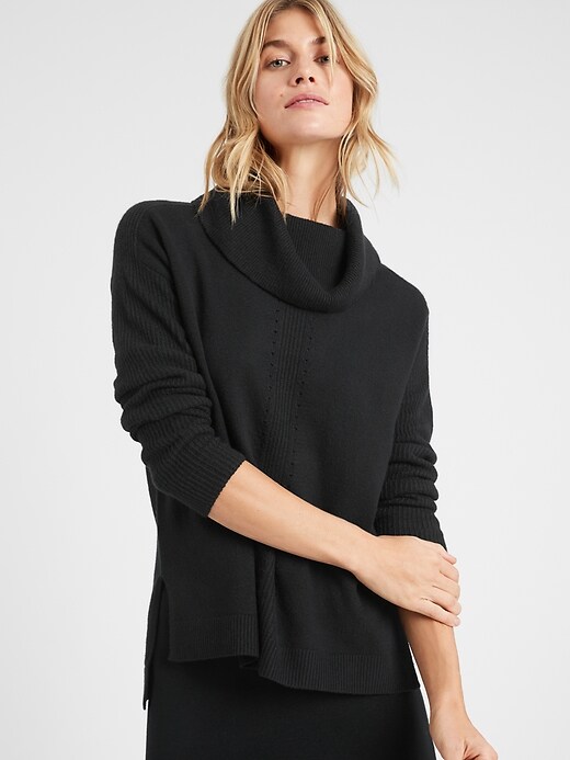 Cozy Cowl Neck Sweater Banana Republic Factory