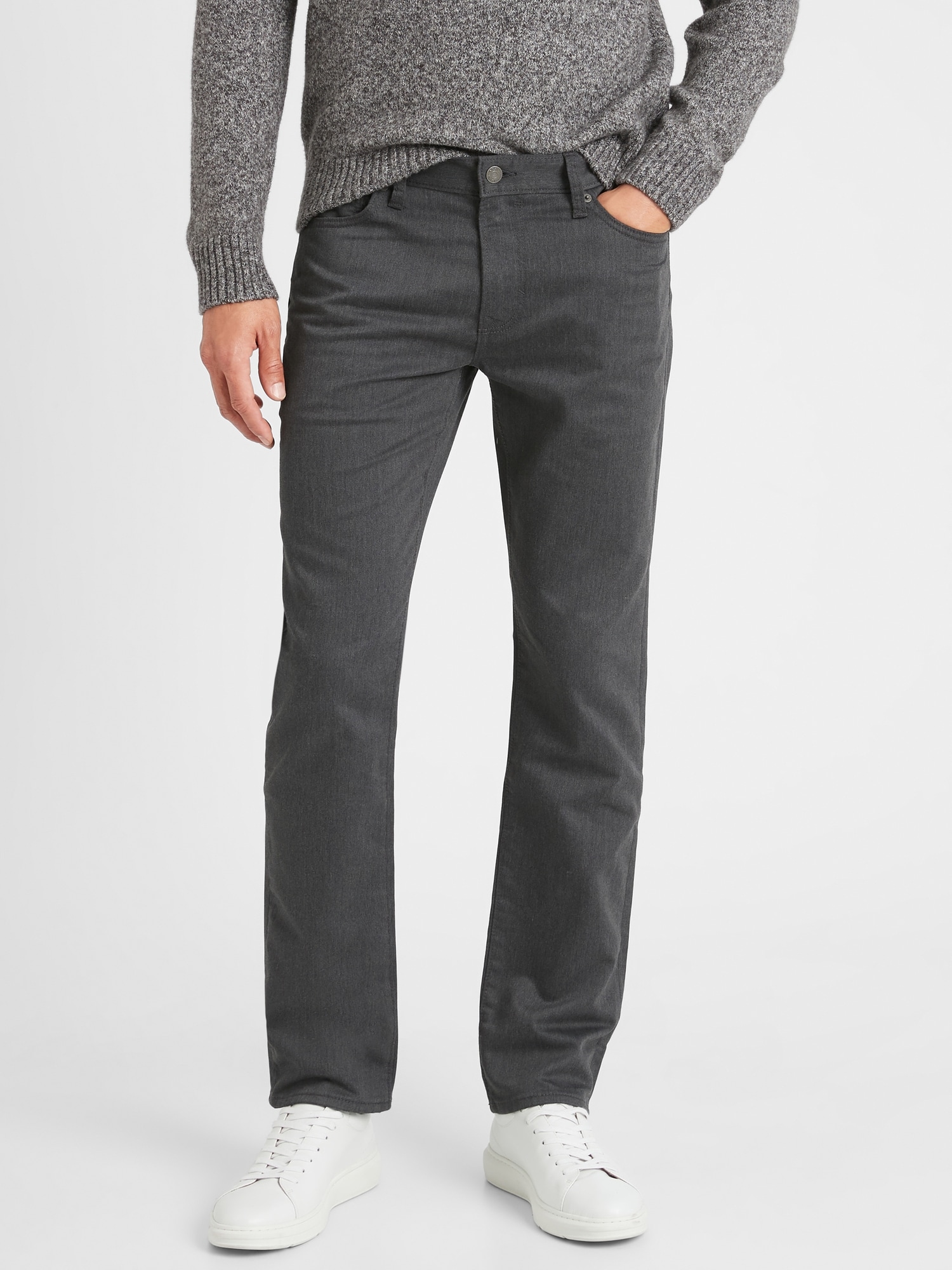 Slim-Fit Heather Travel Jean | Banana Republic Factory