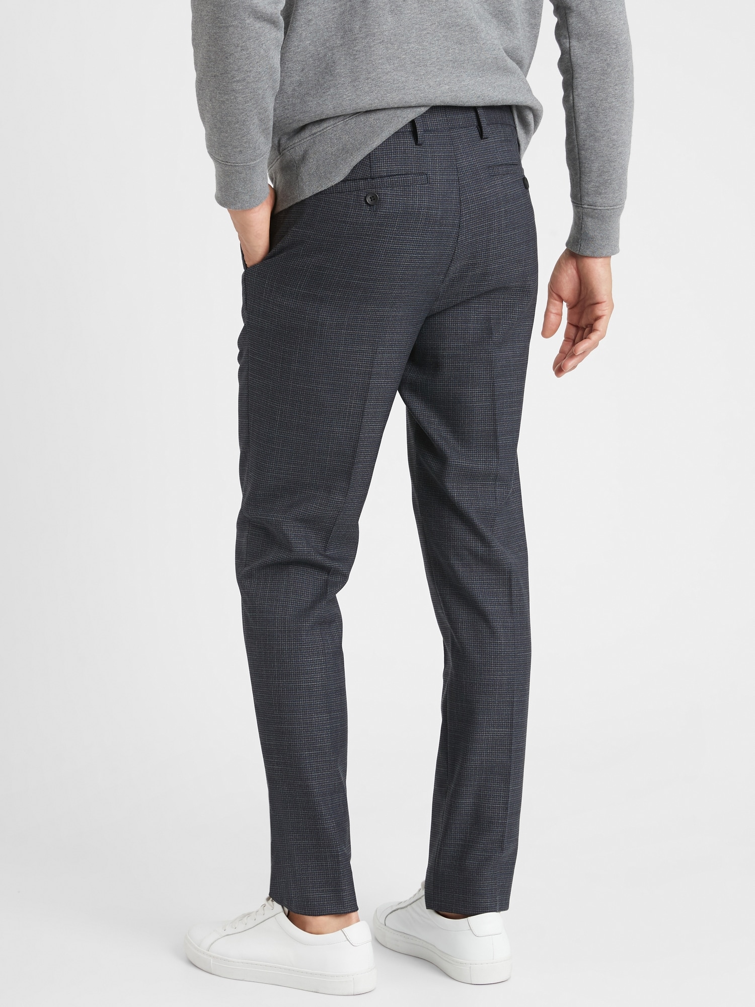 Slim-Fit Wrinkle-Resistant Houndstooth Pant | Banana Republic Factory