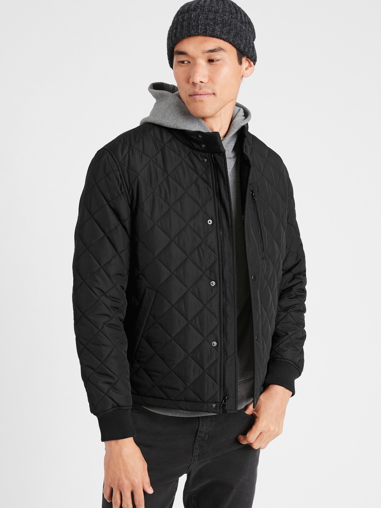 Water Resistant Quilted Puffer Jacket