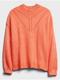 Chunky Marl Mock-Neck Sweater