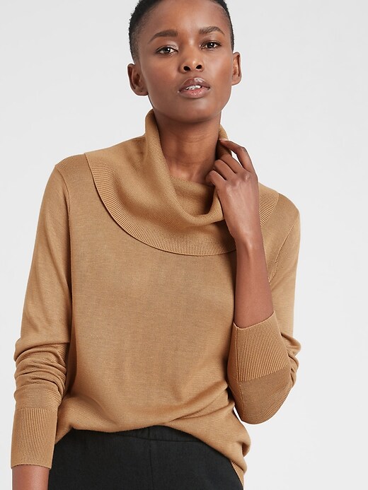 Petite cowl neck sweater hotsell