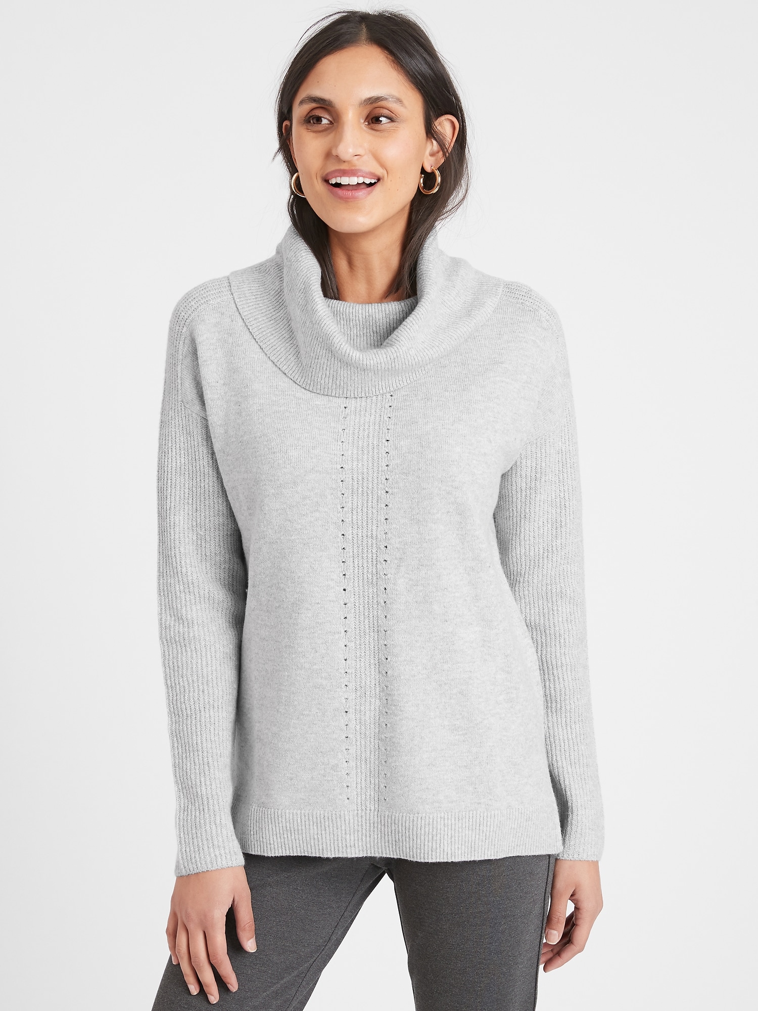 Petite Cozy Cowl-Neck Sweater