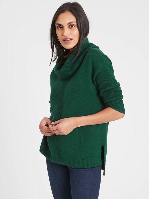 Petite Cozy Cowl-Neck Sweater | Banana Republic Factory