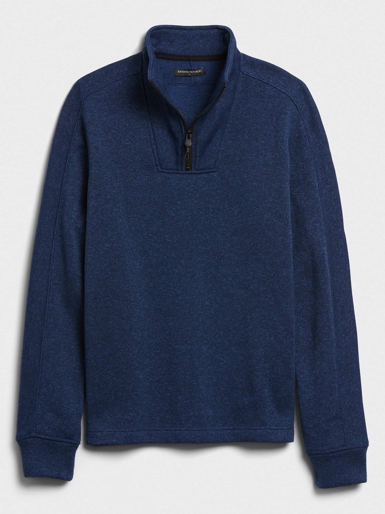 NWOT Banana Republic FRENCH RIB HALF-ZIP Pullover Sweater