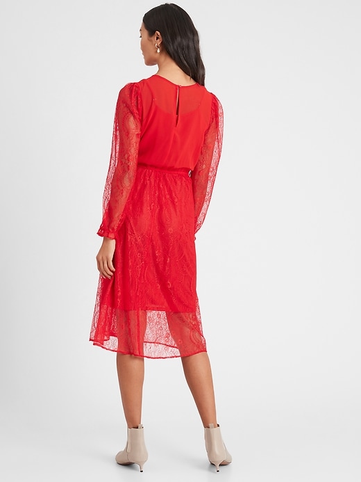 Image number 2 showing, Lace Midi Dress