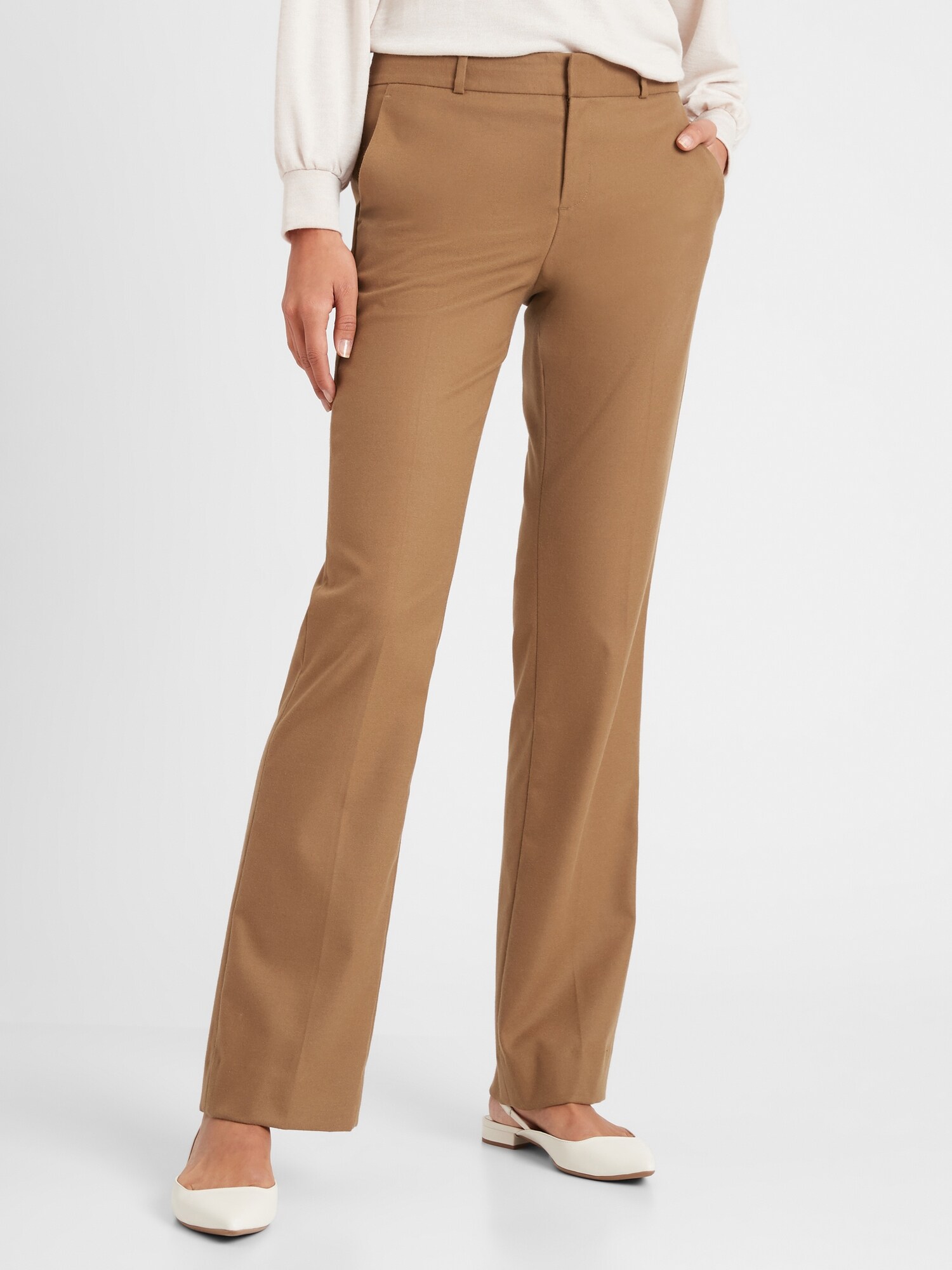 Washable Logan Camel Tailored Trouser