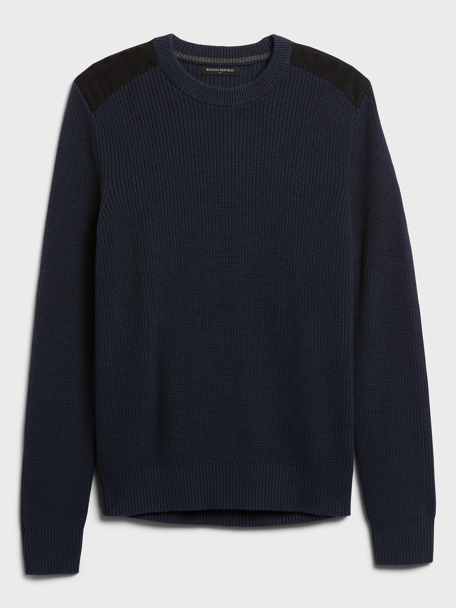 Ribbed Crew-Neck Sweater