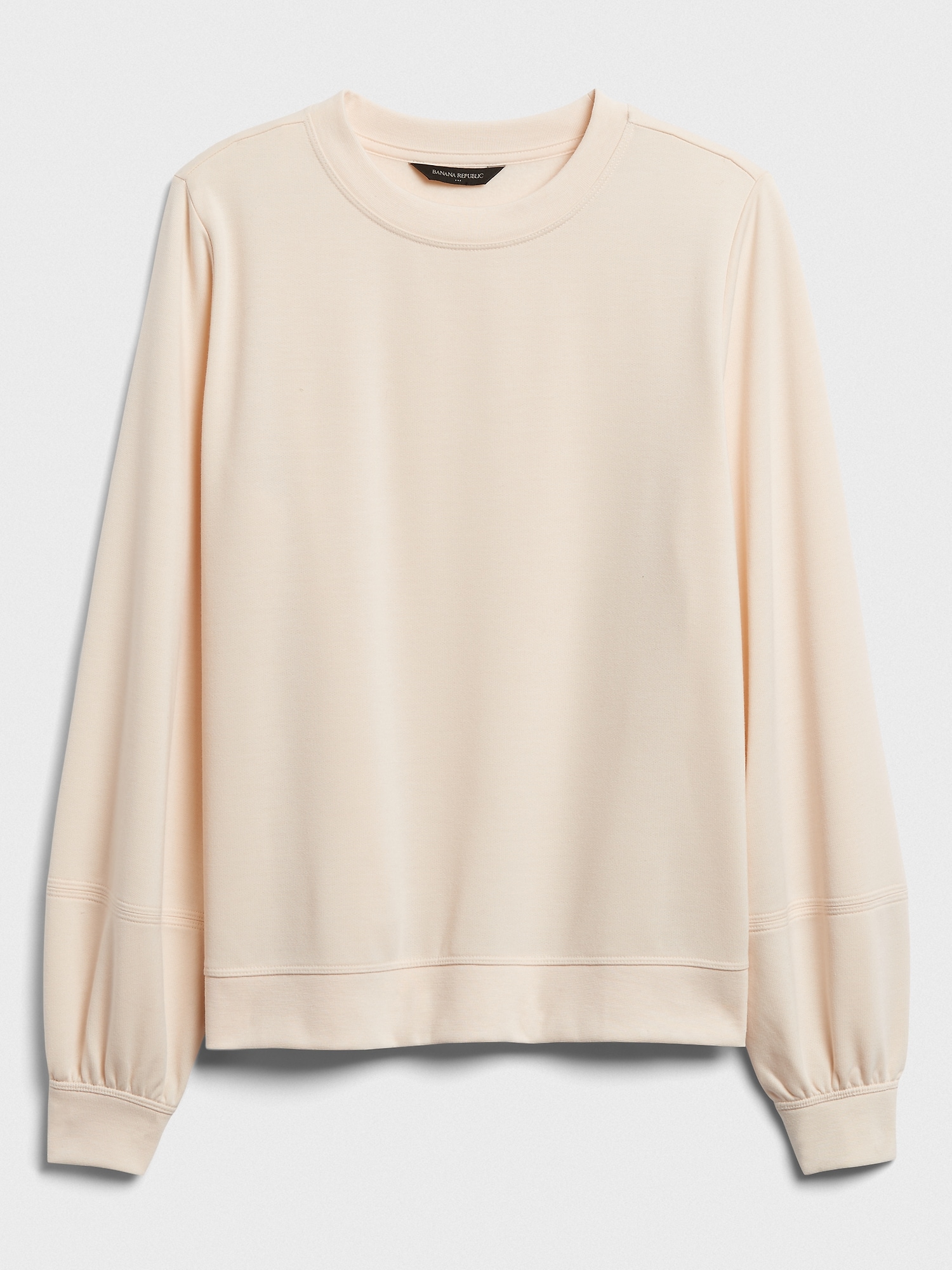 Petite Lantern-Sleeve Fleece Sweatshirt