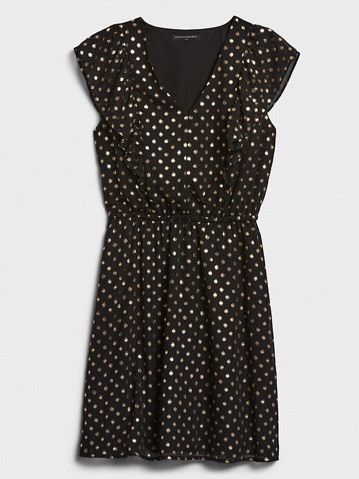 Image number 4 showing, Metallic Dot Fit-and-Flare Dress