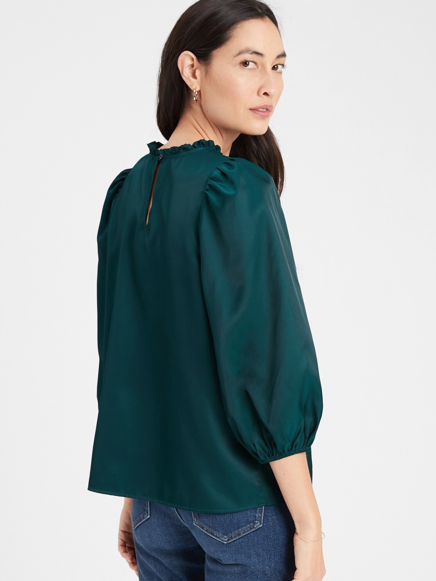 Volume-Sleeve Top | Banana Republic Factory