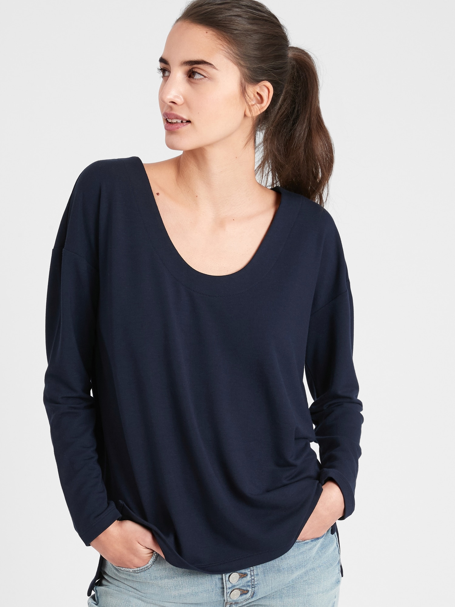 French Terry Top | Banana Republic Factory