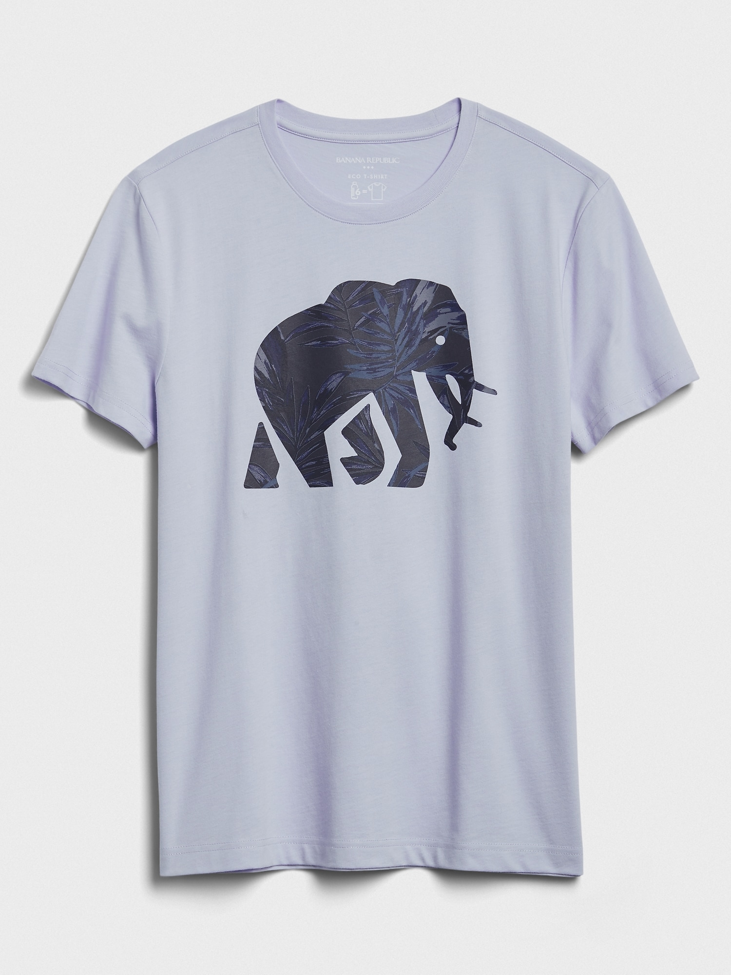 Palm Print Elephant Graphic T-Shirt