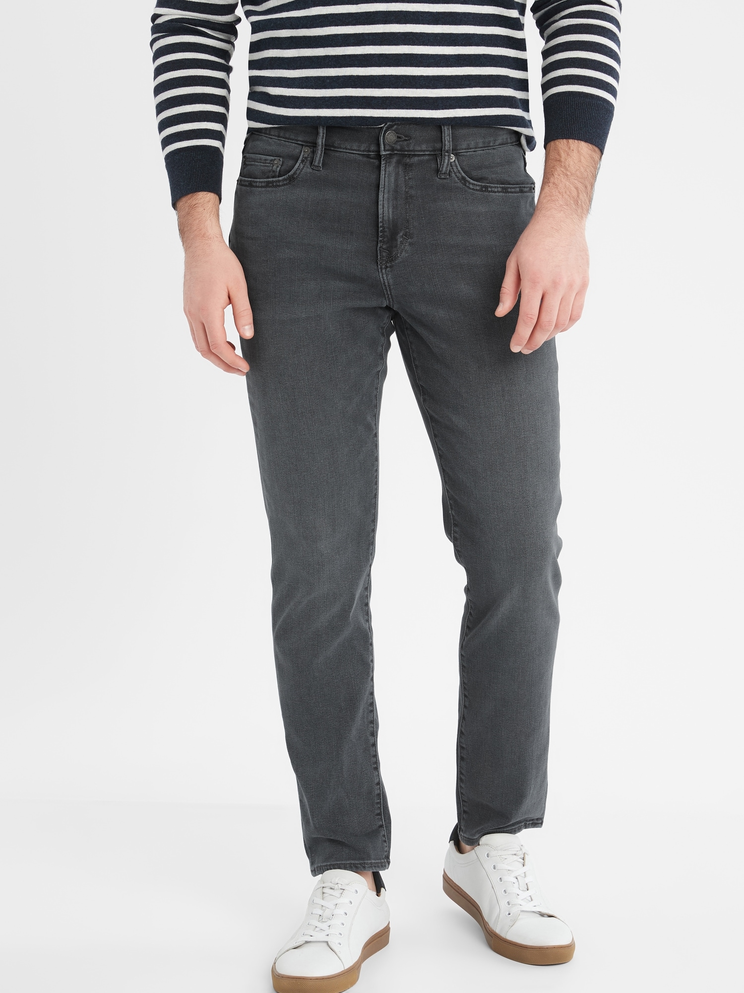Athletic-Fit Grey Wash Travel Jean