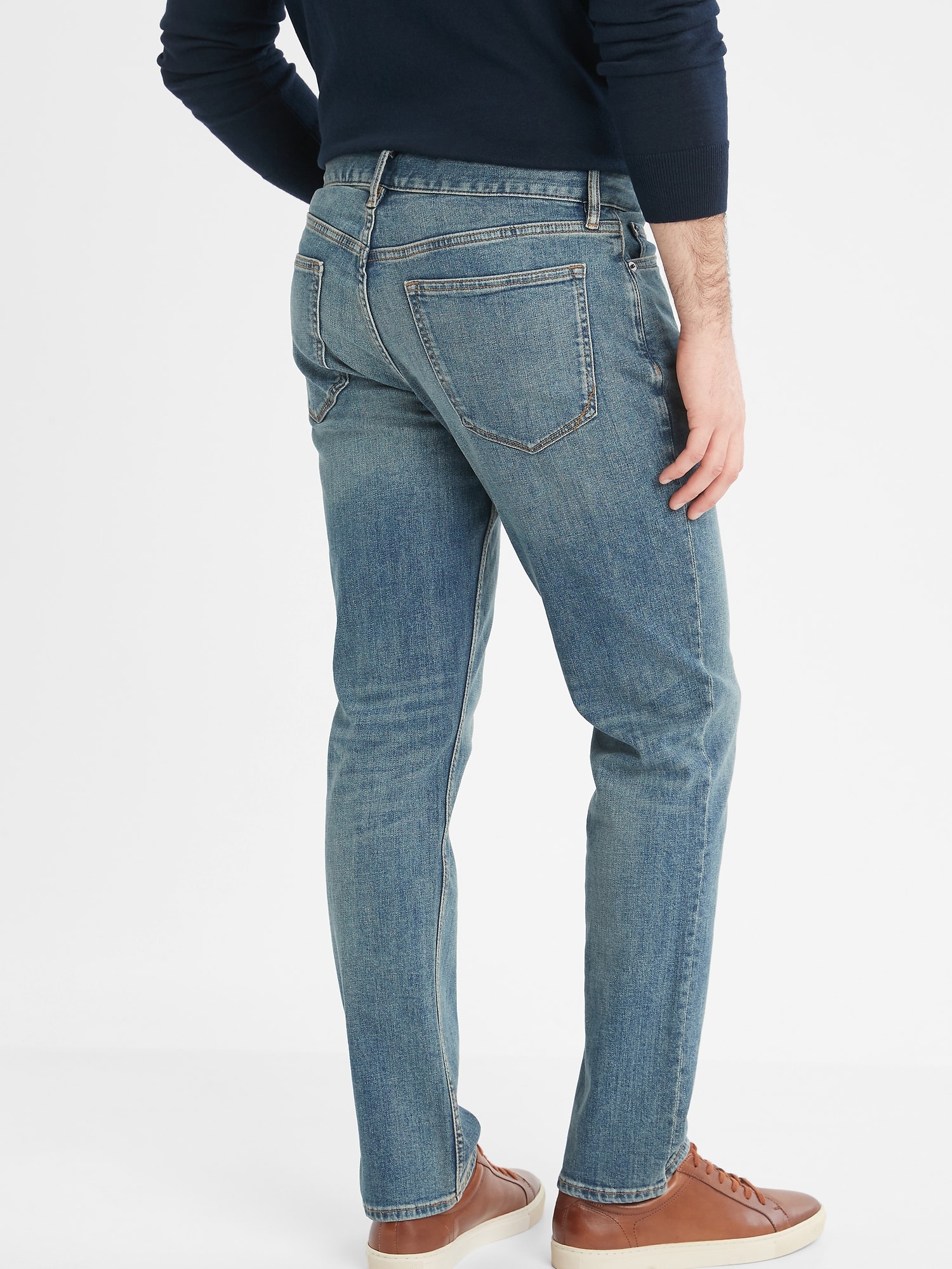 Slim-Fit Stretch Vintage Wash Jean