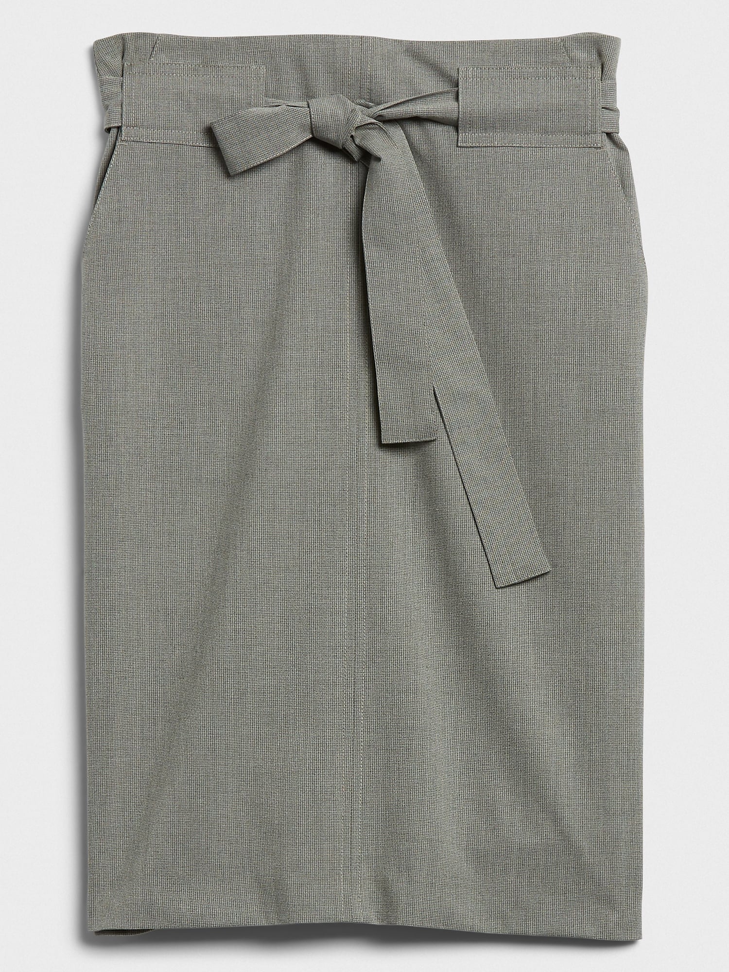 Tie-Waist Pencil Skirt