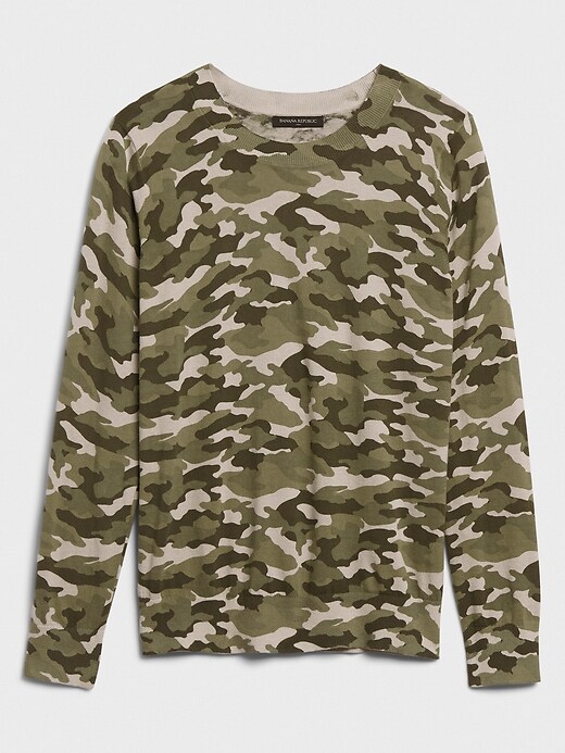 Image number 4 showing, Camo Crew-Neck Sweater