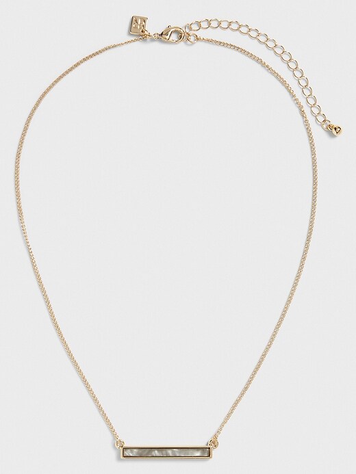 BANANA REPUBLIC FACTORY☆Mother of Pearl Bar Necklace・Gold Mother of Pearl Bar Necklace | Banana Republic Factory