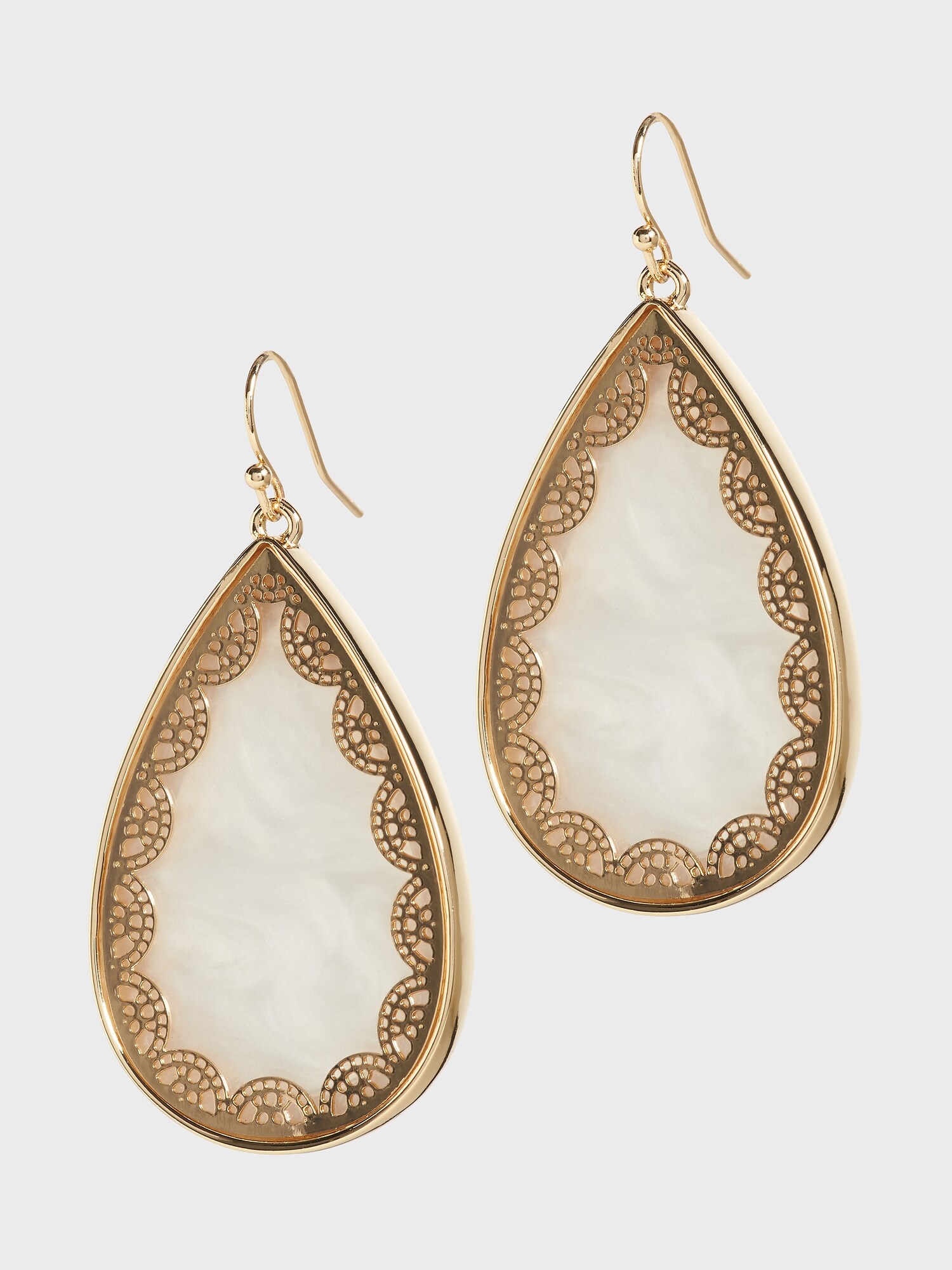 Mother-of-Pearl Teardrop Earrings