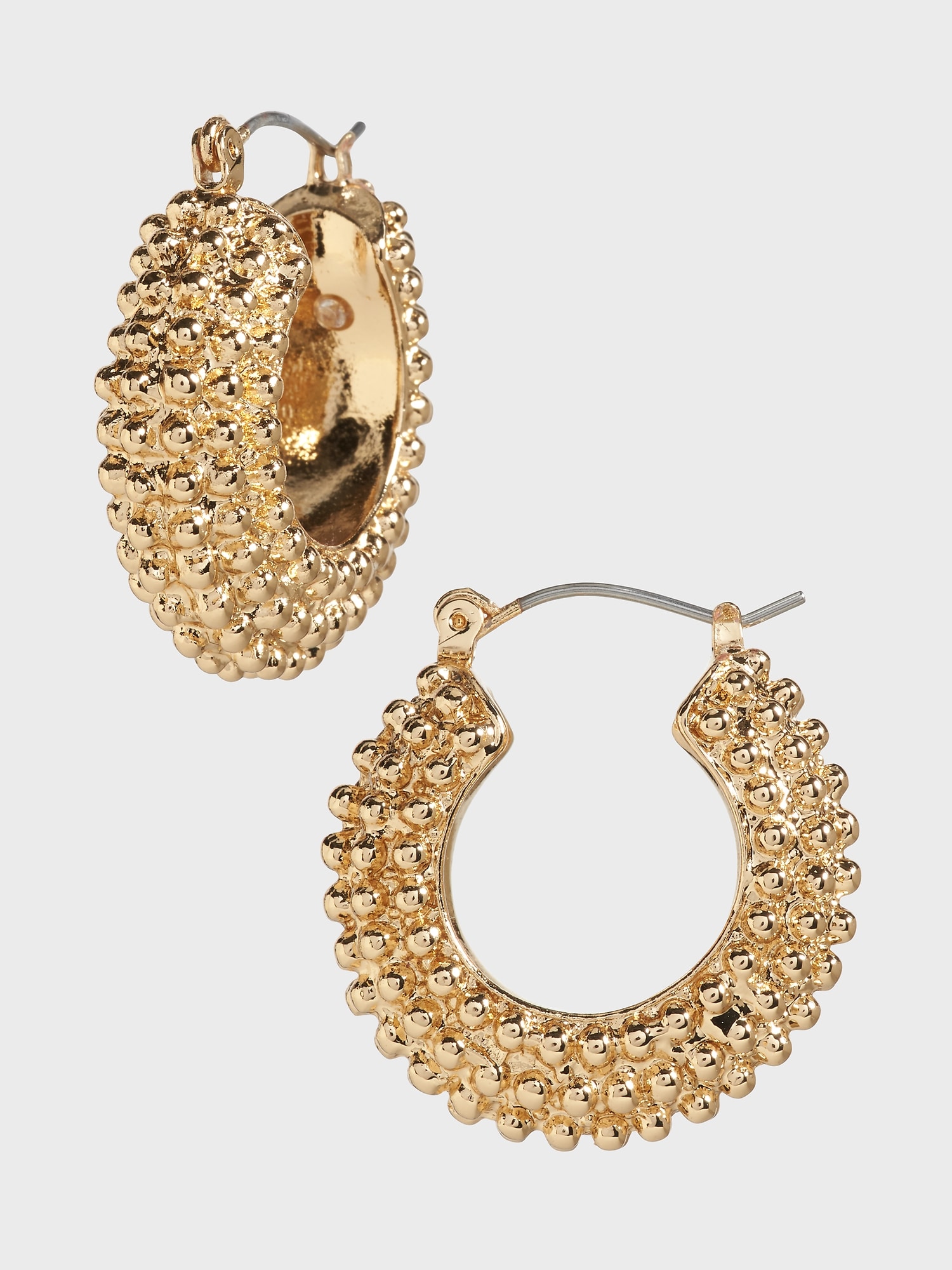 Thick Textured Hoop Earrings | Banana Republic Factory