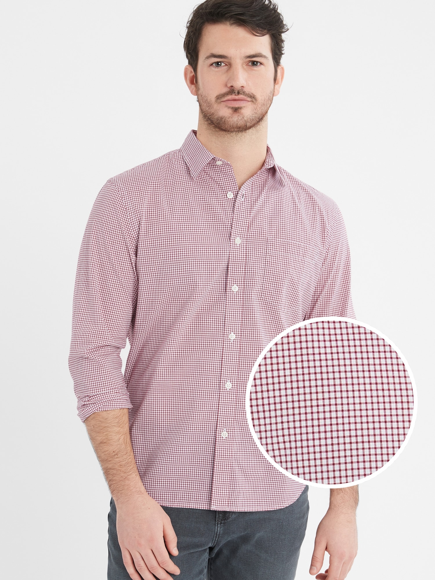 Slim Untucked Shirt Banana Republic Factory