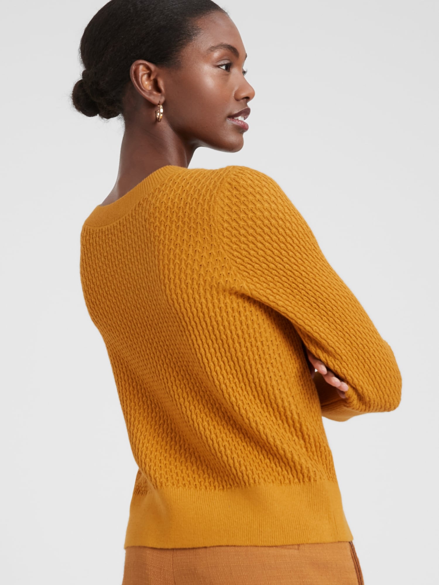 3/4-Sleeve Reversible Sweater