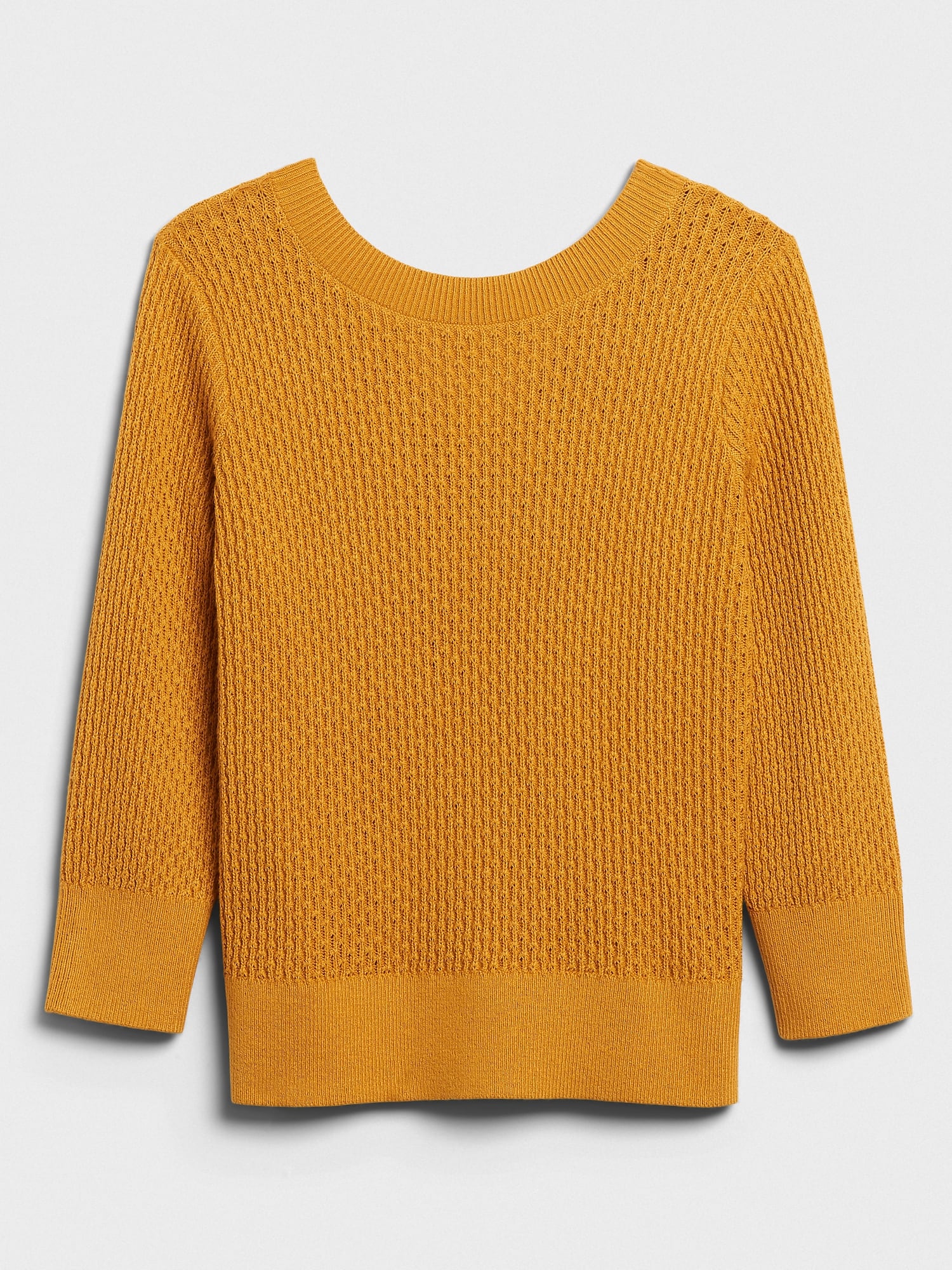 3/4-Sleeve Reversible Sweater
