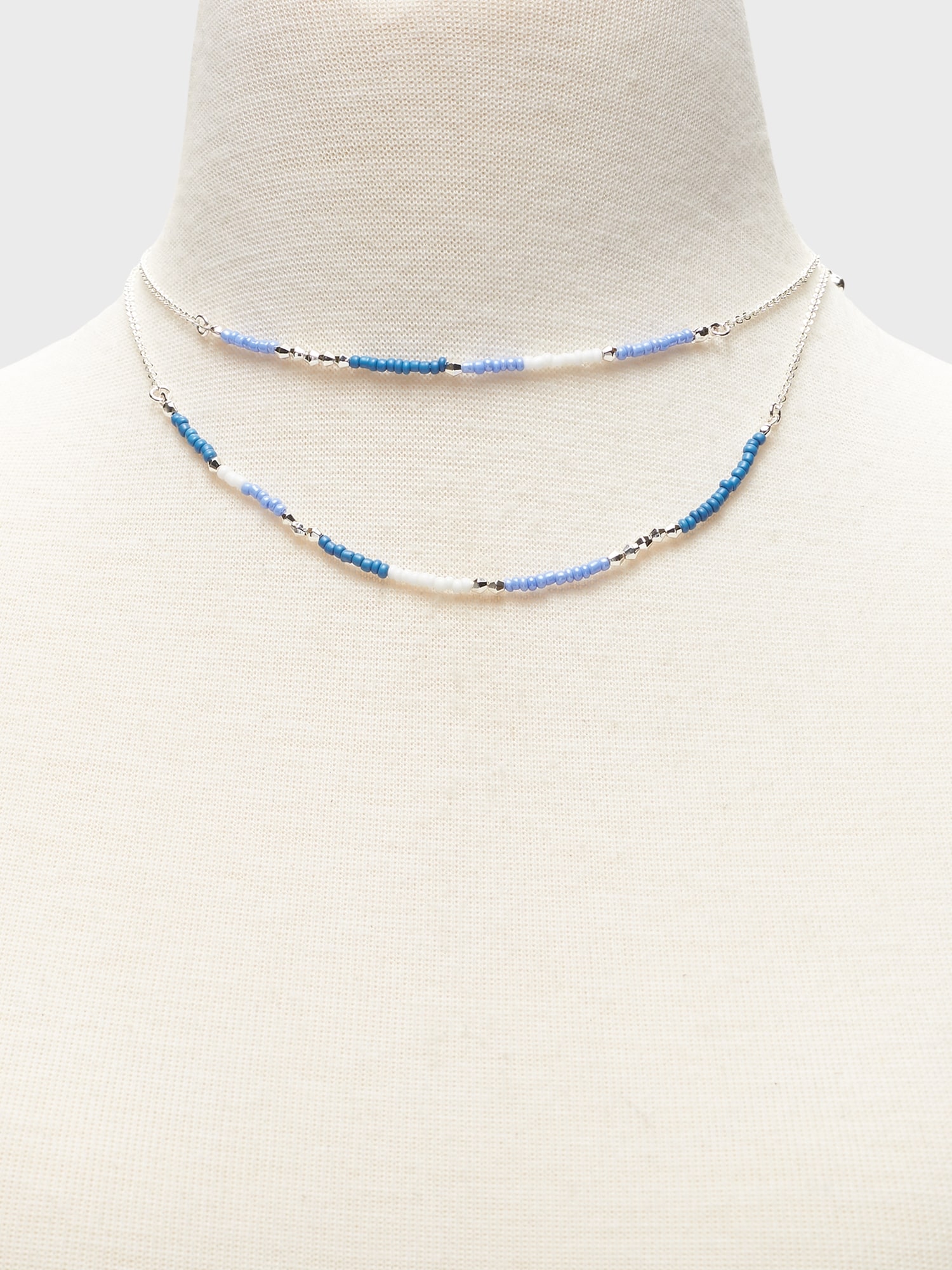 Layered Seed Bead Necklace Banana Republic Factory