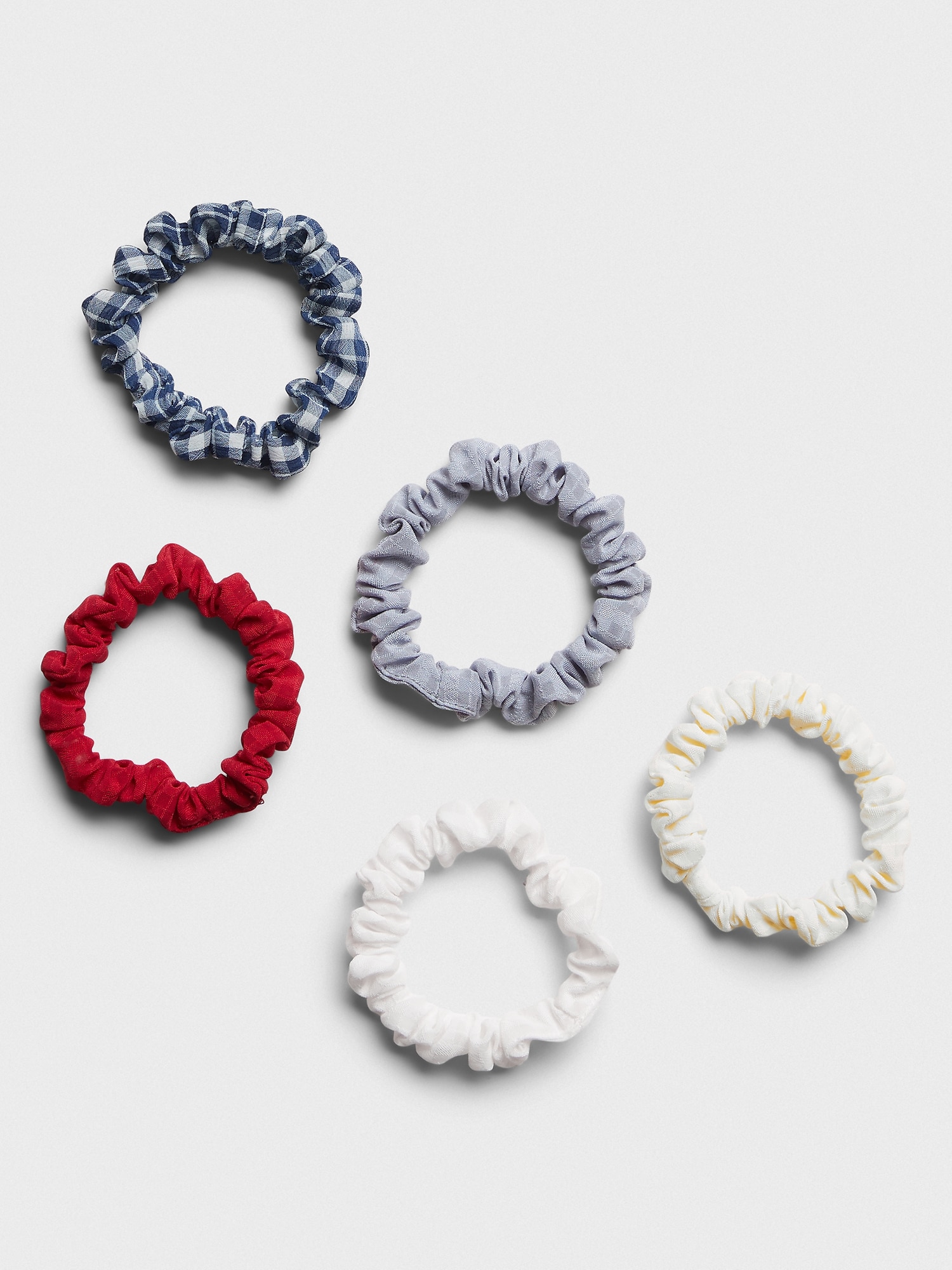 Skinny Windowpane Scrunchie (5 Pack) | Banana Republic Factory