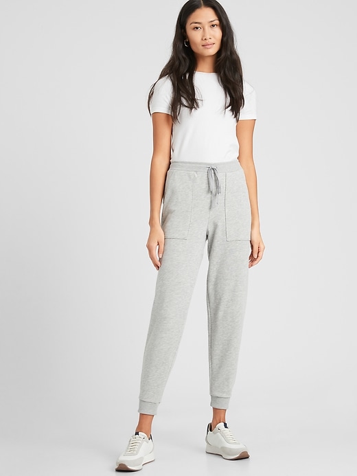 banana republic mixed media jogger pant