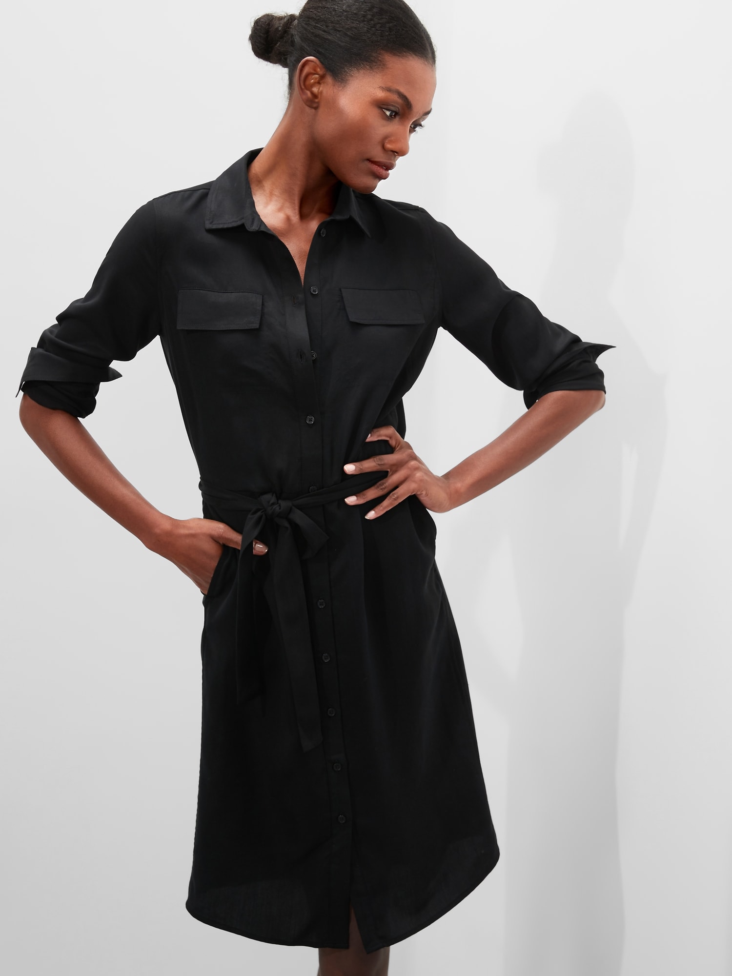 Tencel Shirt Dress | Banana Republic Factory