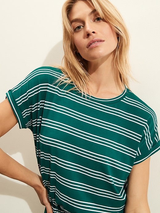 Image number 3 showing, Knit Midi T-Shirt Dress