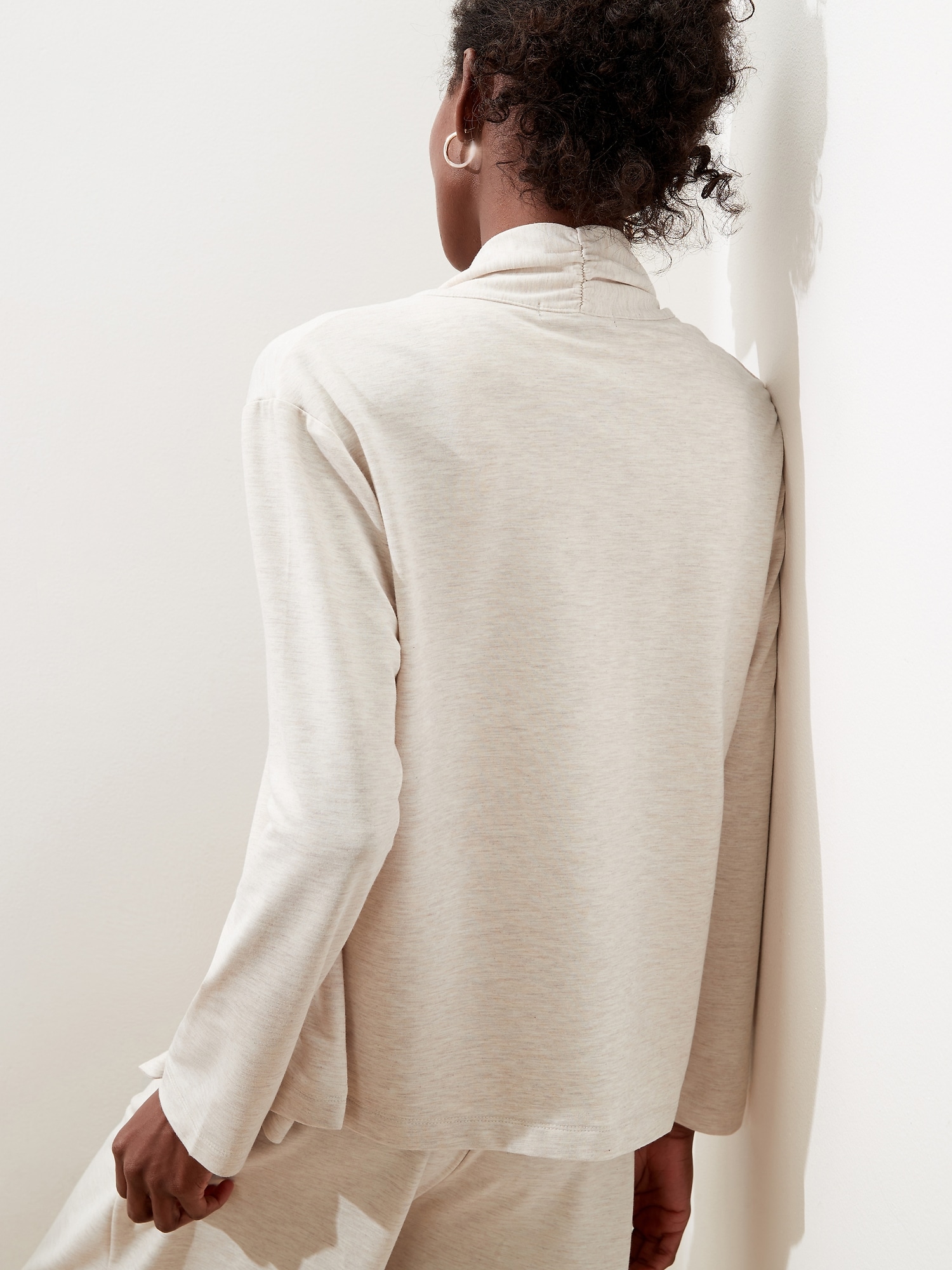 Knit Terry Open Front Cardigan | Banana Republic Factory
